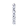 Eternity Band Wedding Ring in 14k White Gold with Round Natural Diamond at Gabriel & Co.
