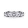 Eternity Band Wedding Ring in 14k White Gold with Round Natural Diamond at Gabriel & Co.