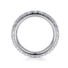 Eternity Band Wedding Ring in 14k White Gold with Round Natural Diamond at Gabriel & Co.