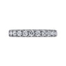 Eternity Band Wedding Ring in 14k White Gold with Round Natural Diamond at Gabriel & Co.