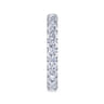 Eternity Band Wedding Ring in 14k White Gold with Round Natural Diamond at Gabriel & Co.