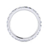 Eternity Band Wedding Ring in 14k White Gold with Round Natural Diamond at Gabriel & Co.