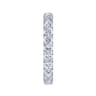 Eternity Band Wedding Ring in 14k White Gold with Round Natural Diamond at Gabriel & Co.