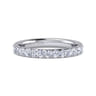 Eternity Band Wedding Ring in 14k White Gold with Round Natural Diamond at Gabriel & Co.