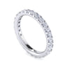 Eternity Band Wedding Ring in 14k White Gold with Round Natural Diamond at Gabriel & Co.