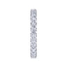 Eternity Band Wedding Ring in 14k White Gold with Round Natural Diamond at Gabriel & Co.