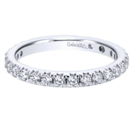 Brasilia - 14K White Gold Micro Pave Set Diamond Eternity Band