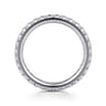 Eternity Band Wedding Ring in 14k White Gold with Round Natural Diamond at Gabriel & Co.