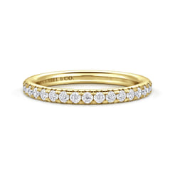 Brasilia - 14K Yellow Gold Diamond Anniversary Band