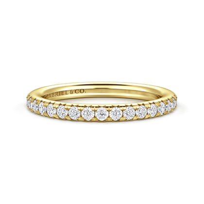 Brasilia - 14K Yellow Gold Diamond Anniversary Band