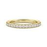 Straight Wedding Ring in 14k Yellow Gold with Round Natural Diamond at Gabriel & Co.