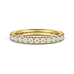 Brasilia - 14K Yellow Gold Diamond Anniversary Band