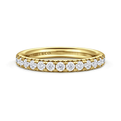 Brasilia - 14K Yellow Gold Diamond Anniversary Band
