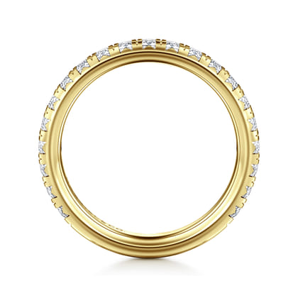 Brasilia - 14K Yellow Gold Diamond Anniversary Band