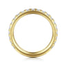 Straight Wedding Ring in 14k Yellow Gold with Round Natural Diamond at Gabriel & Co.
