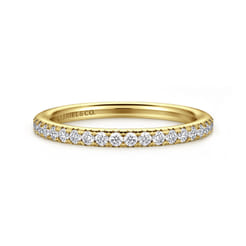 Brasilia - 14K Yellow Gold Diamond Anniversary Band