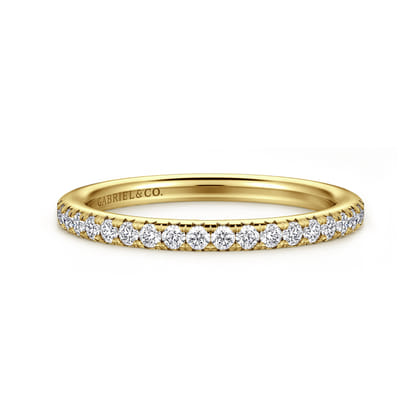 Brasilia - 14K Yellow Gold Diamond Anniversary Band