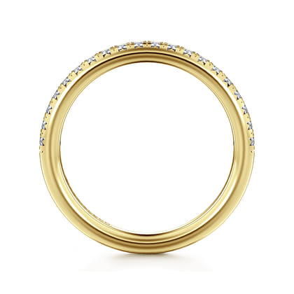 Brasilia - 14K Yellow Gold Diamond Anniversary Band