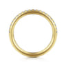 Straight Wedding Ring in 14k Yellow Gold with Round Natural Diamond at Gabriel & Co.