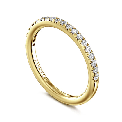 Brasilia - 14K Yellow Gold Diamond Anniversary Band