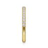 Straight Wedding Ring in 14k Yellow Gold with Round Natural Diamond at Gabriel & Co.