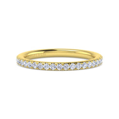 Brasilia - 14K Yellow Gold Diamond Wedding Band