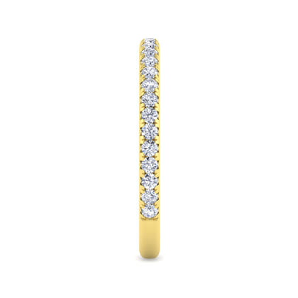 Brasilia - 14K Yellow Gold Diamond Wedding Band