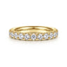 Eternity Band Wedding Ring in 14k Yellow Gold with Round Natural Diamond at Gabriel & Co.