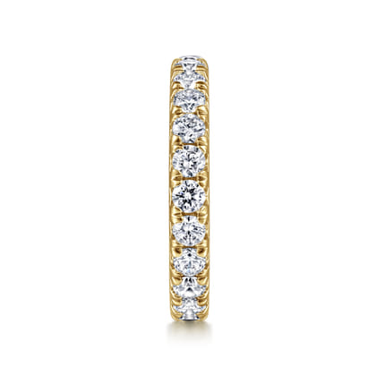 Brasilia - 14K Yellow Gold Micro Pave Diamond Eternity Band