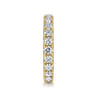 Eternity Band Wedding Ring in 14k Yellow Gold with Round Natural Diamond at Gabriel & Co.