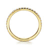 Eternity Band Wedding Ring in 14k Yellow Gold with Round Natural Diamond at Gabriel & Co.