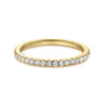 Eternity Band Wedding Ring in 14k Yellow Gold with Round Natural Diamond at Gabriel & Co.