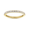 Eternity Band Wedding Ring in 14k Yellow Gold with Round Natural Diamond at Gabriel & Co.