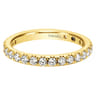 Eternity Band Wedding Ring in 14k Yellow Gold with Round Natural Diamond at Gabriel & Co.