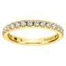 Eternity Band Wedding Ring in 14k Yellow Gold with Round Natural Diamond at Gabriel & Co.