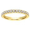Eternity Band Wedding Ring in 14k Yellow Gold with Round Natural Diamond at Gabriel & Co.