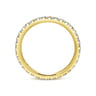 Eternity Band Wedding Ring in 14k Yellow Gold with Round Natural Diamond at Gabriel & Co.