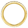 Eternity Band Wedding Ring in 14k Yellow Gold with Round Natural Diamond at Gabriel & Co.
