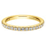 Eternity Band Wedding Ring in 14k Yellow Gold with Round Natural Diamond at Gabriel & Co.