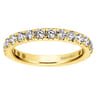 Eternity Band Wedding Ring in 14k Yellow Gold with Round Natural Diamond at Gabriel & Co.