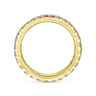 Eternity Band Wedding Ring in 14k Yellow Gold with Round Natural Diamond at Gabriel & Co.