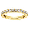 Eternity Band Wedding Ring in 14k Yellow Gold with Round Natural Diamond at Gabriel & Co.