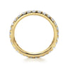 Eternity Band Wedding Ring in 14k Yellow Gold with Round Natural Diamond at Gabriel & Co.