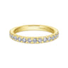 Eternity Band Wedding Ring in 14k Yellow Gold with Round Natural Diamond at Gabriel & Co.