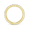 Eternity Band Wedding Ring in 14k Yellow Gold with Round Natural Diamond at Gabriel & Co.