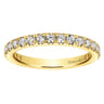 Eternity Band Wedding Ring in 14k Yellow Gold with Round Natural Diamond at Gabriel & Co.