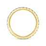 Eternity Band Wedding Ring in 14k Yellow Gold with Round Natural Diamond at Gabriel & Co.