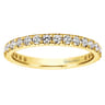 Eternity Band Wedding Ring in 14k Yellow Gold with Round Natural Diamond at Gabriel & Co.