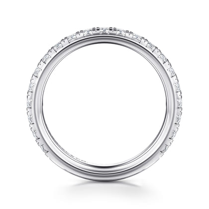 Brasilia - 14k White Gold Diamond Anniversary Band