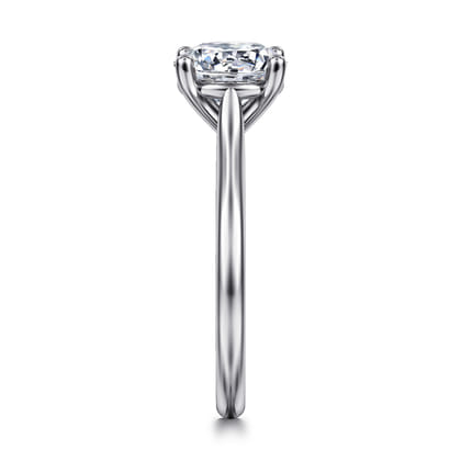 Bravo - 14K White Gold Round Solitaire Diamond Engagement Ring